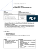 43 Aniversario Ie 7041 Plan de Trabajo 2023