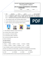 Avaliação de Estudos Independetes (Patrimônio) E.e.afonso Pena