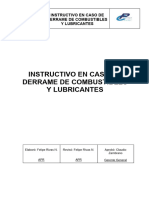 Instructivo Derrame Combustible - Aceites