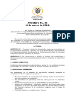 Acuerdo Convocatoria Actuario Profesional Grado 26 - VF