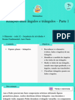 Relações Entre Ângulos e Triângulos - Parte 1: Matemática