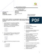 Examen Extraordinario Biología Coyotepec 2021-2