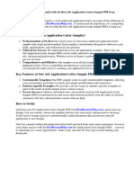 Best Job Application Letter Sample PDF