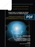 Desarrollo de Un Modelo de Gestion Del Conocimiento en Una Empresa Mediana