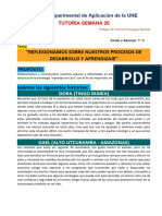 Reflexionamos Sobre Nuestros Procesos de Desarrollo Y Aprendizaje