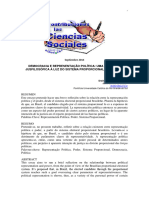 Democracia e Representacao Politica Uma Reflexao Jusfilosofica A Luz Do Sistema Proporcional Brasileiro