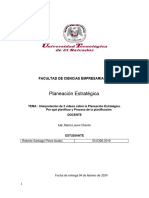 Documento Con La Interpretación de 2 Videos Sobre La Planeación Estratégica.