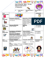 4º Ano - 1º Roteiro Semanal-2024 1º Bimestre - Marcya Filizola