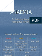 Anaemia: Dr. Mahmudul Huque. Mbbs (DMC), MD (Em)