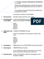 (PSY 304) Chapter 4 - Genetics, Evolution, Development and Plasticity