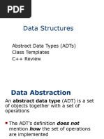 Abstract Data Types (ADTs) Class Templates