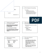 Introduction To Accounting: The Purpose of Accounting