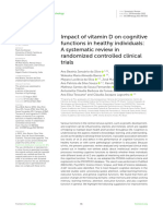 Impact of Vitamin D On Cognitive Functions in Healthy Individuals