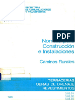 SCT Normas para Construccion Caminos Rurales