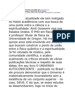 Livro - Prova Da Existencia de Deus Pela Fisica Quantica