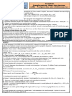 Exercices 5transformations Liées À Des Réactions Acido - Basiques Dans Une Solution Aqueuse