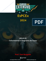 Aula 01 - Calorimetria Mudancas de Estado Diagrama de Estado - EsPCEx 2024