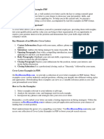 Writing A Cover Letter Examples PDF