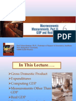 Macroeconomics Chapter 6:GDP and Real GDP