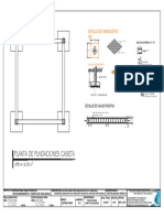 Planta de Fundaciones y Detalles de Estruc. Casesta Vig - Ariete