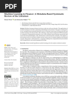 Machine Learning in Finance A Metadata-Based Systematic Review of The Literature