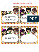 Bilhetes Diversos