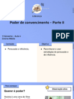 Poder de Convencimento - Parte II: Liderança