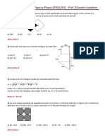 Lista de Exercicios - Áreas de Figuras Planas - Fixação