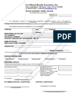 Fire Services Mutual Benefit Association, Inc Loan Application Form