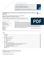 Esophageal Cancer The Latest On Chemoprevention and S 2016 Pharmacological