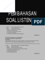 Pembahasan Soal Listening