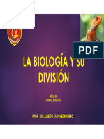 1 Historia y Division de La Biologia - 3er Año