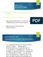 I. Introduccion A La Administracion Financiera