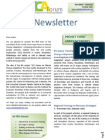 Newsletter - SEE Forum On Climate Change Adaptation