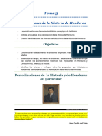 Tema 3 Periodizaciones de La Historia de Honduras