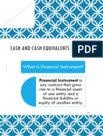 Cash and Cash Equivalents