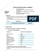 Informe de Analisis Fisico - Quimico de Aceite de Transformador