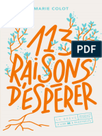 113 Raisons D'espérer Marie Colot 2022 Éditions Magnard Jeunesse 9782210974852 52775c010e5222565ea