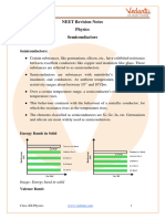 Revision Notes On Semiconductor For NEET 2023 - Free PDF Download