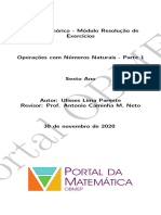 Conjuntos Numéricos. 01. Números Naturais. 03. Revisão. Parte 1