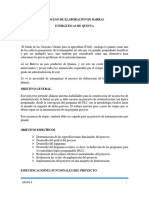 Informe Proceso de Elaboracion de Barras