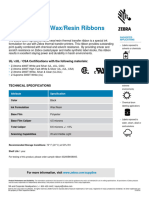 3200 Wax Resin Spec Sheet en Us