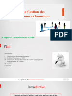 La Gestion Des Ressources Humaines: Chapitre 1: Introduction À La GRH