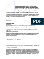 Estudo de Processos Industriais Termoquímicos