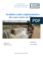 Synthèse Cadre Réglementaires Des Eaux Usées Au Maroc