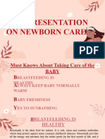 Newborn Care Case Pres