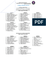 Clinical Groupings 1