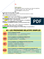 Les Pronoms Relatifs Simples