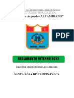 Reglamento Interno 2022