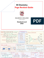 IB Chemistry One Page Guide 2022 (SL)